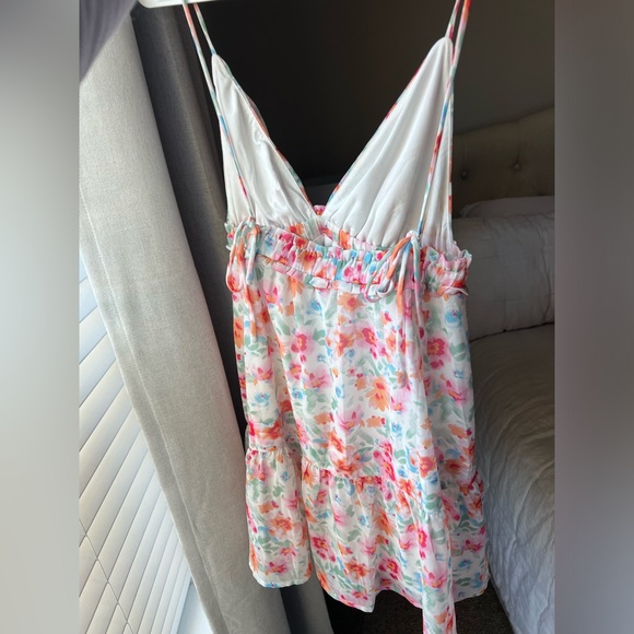 Princess Polly Dionne Mini Dress Pink Multi size US 6 - Picture 6 of 6